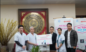 Viện Y học ứng dụng Việt Nam đồng hành cùng Sharp Trao tặng máy lọc không khí tại bệnh viện Hà Nội và Đà Nẵng