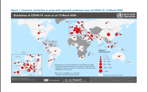 Báo cáo tình hình dịch virus nCoV ngày 13/03/2020 của tổ chức WHO